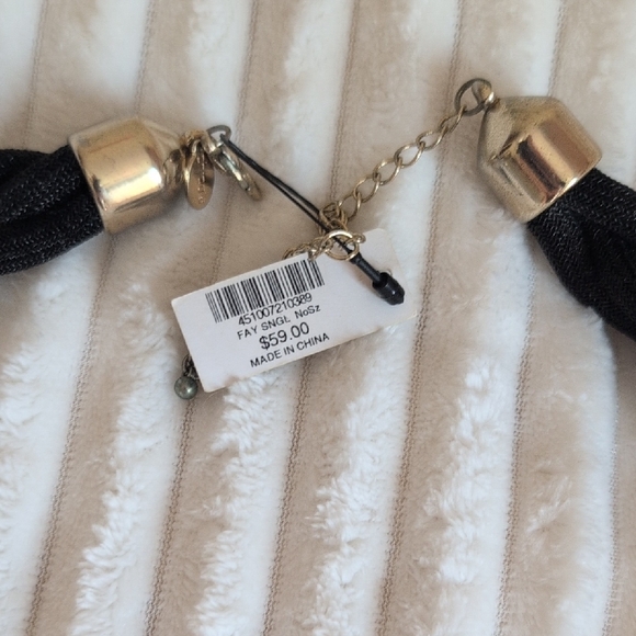 Chico's Black Braided Necklace - Picture 2 of 4